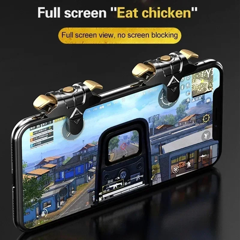 2pcs Mobile Phone Gaming Accessories Game Trigger Controller for PUBG L1 R1 ABS Key Button for IOS Android Gamepad Joystick