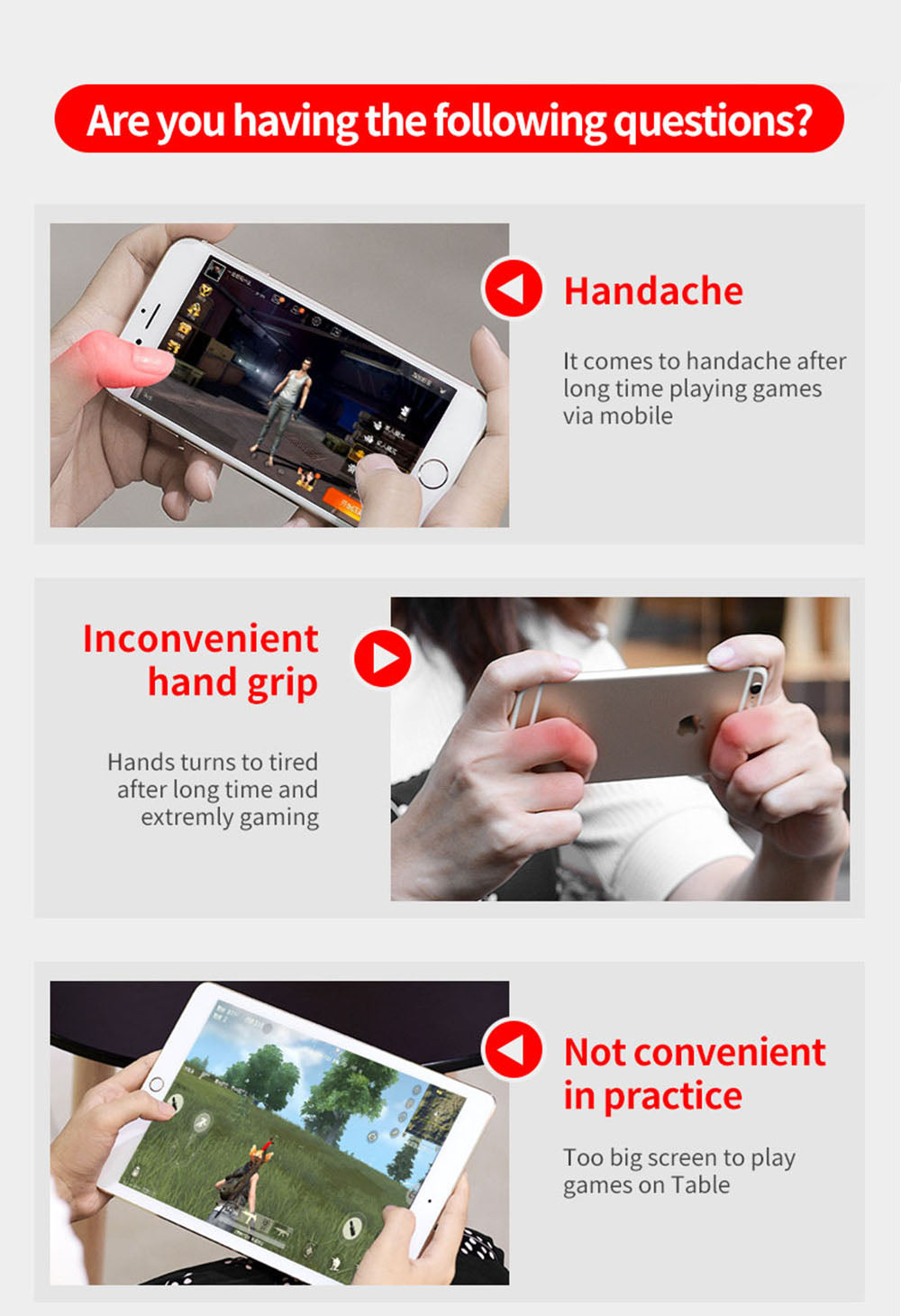 FengfanGame controller Bluetooth wireless gamepad control retractable joystick for iOS Android mobile phone tablet