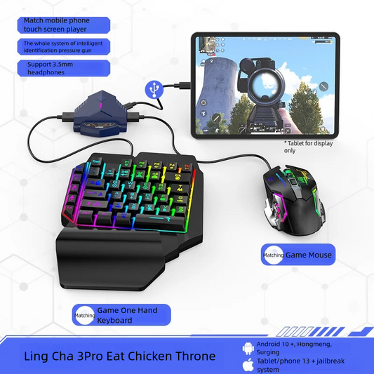 TIKTOK Hot Sale Keyboard and Mouse Converter PUBG Game Live Specialized Keyboard and Mouse Set