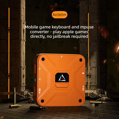 Gamwing AX360M QiBing iOS Keyboard and Mouse Adapter with USB OTG, Supports PUBG Mobile Keyboard & Mouse, 2000+Hz Mouse Polling Rate, No Delay Gaming Converter for iPhone/iPad