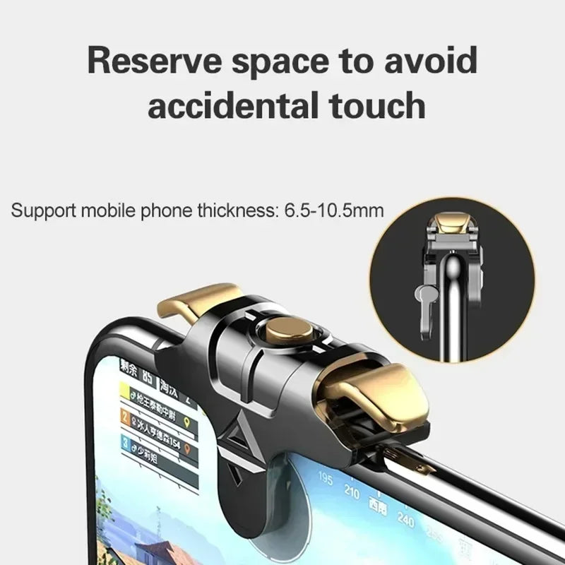 2pcs Mobile Phone Gaming Accessories Game Trigger Controller for PUBG L1 R1 ABS Key Button for IOS Android Gamepad Joystick