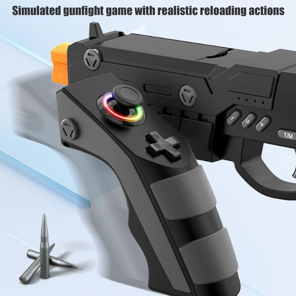 Ultimate Wireless Gaming Gun for PS4, Android, iOS & PC | Gyro Aiming, Vibration Feedback, Rapid Fire & RGB Lighting