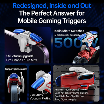 ACE Professional Wireless Gaming Controller - Zero-Latency Anti-Slip Design / 50 Million-Click Mouse Switches / Compatible with iOS & Android Phones