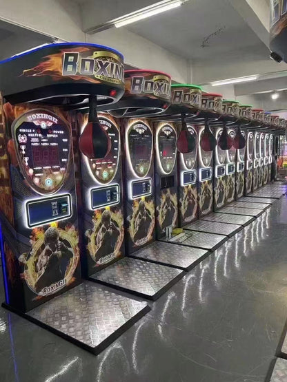 Dragon Fist III Boxing Game Machine - High Score Force Meter for Arcades, Bars, Man Cave (Coin Operated / Digital Decompression Sensor)