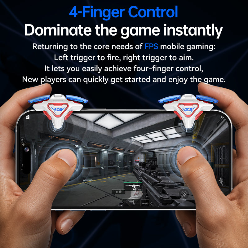 ACE Professional Wireless Gaming Controller - Zero-Latency Anti-Slip Design / 50 Million-Click Mouse Switches / Compatible with iOS & Android Phones