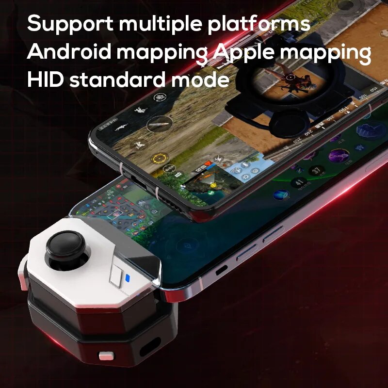 Fengfan Pro Wireless Game Controller for Android & iOS - MFi Certified Bluetooth/USB-C Mobile Gaming Controller with Dual Joysticks & Recoil Control for Shooting Games