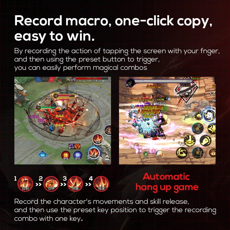 Fengfan Pro Wireless Game Controller for Android & iOS - MFi Certified Bluetooth/USB-C Mobile Gaming Controller with Dual Joysticks & Recoil Control for Shooting Games