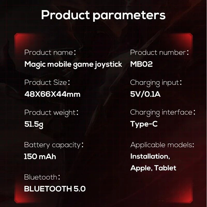 Fengfan Pro Wireless Game Controller for Android & iOS - MFi Certified Bluetooth/USB-C Mobile Gaming Controller with Dual Joysticks & Recoil Control for Shooting Games