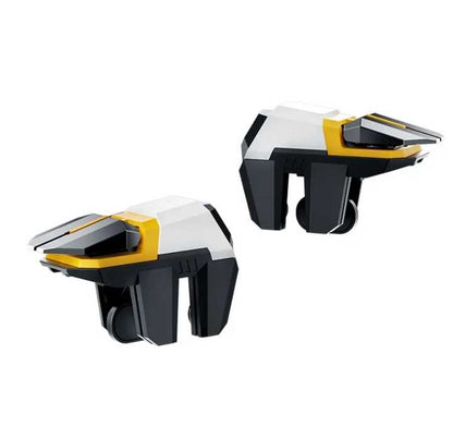 FengfanPUBG Gamepad, PUBG/Rules of Survival/Knives Out Compatible Mobile Controller, 6-Finger Trigger for iPhone and Android, Smartphone Joystick with Sensitive Aiming and Shooting - Yellow