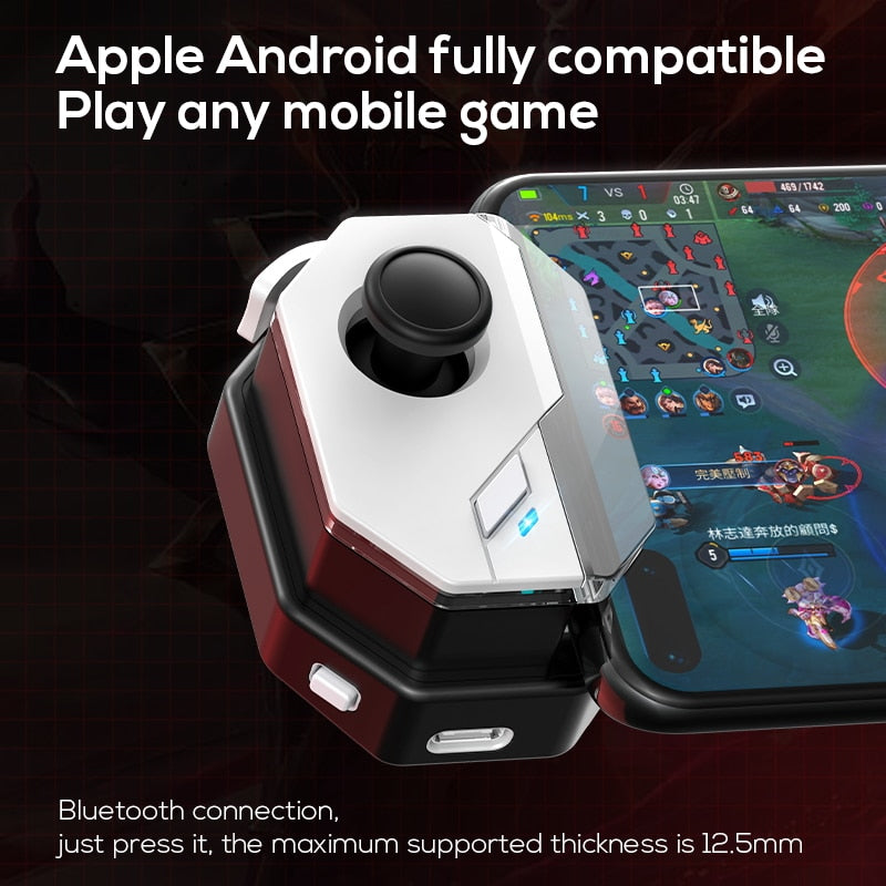 Fengfan Pro Wireless Game Controller for Android & iOS - MFi Certified Bluetooth/USB-C Mobile Gaming Controller with Dual Joysticks & Recoil Control for Shooting Games