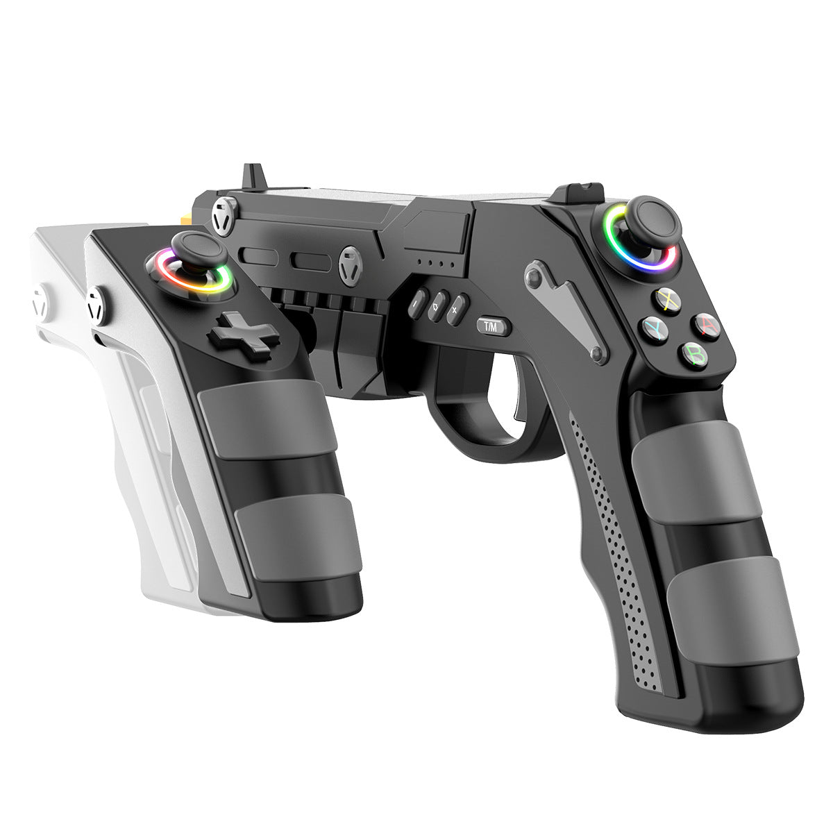 Ultimate Wireless Gaming Gun for PS4, Android, iOS & PC | Gyro Aiming, Vibration Feedback, Rapid Fire & RGB Lighting