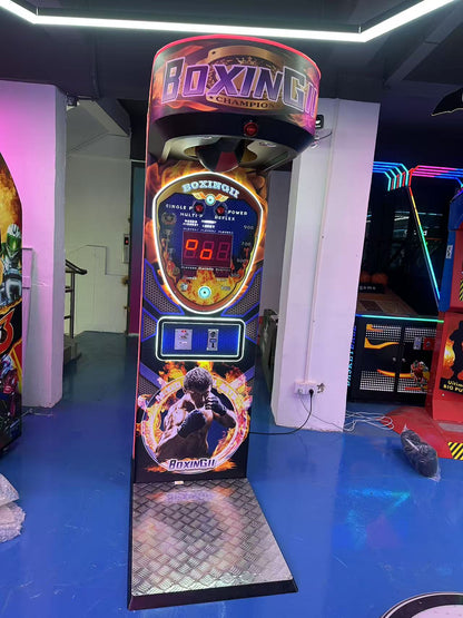 Dragon Fist III Boxing Game Machine - High Score Force Meter for Arcades, Bars, Man Cave (Coin Operated / Digital Decompression Sensor)