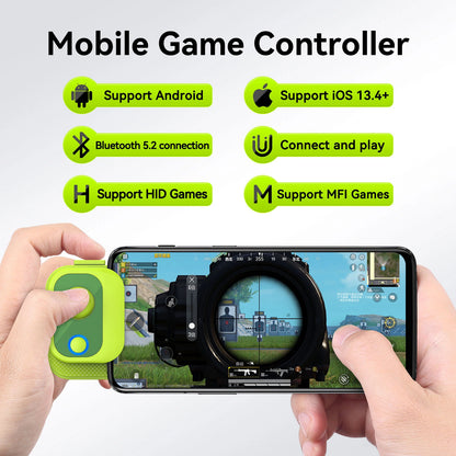 FengfanMiniPro Mobile Game Controller Bluetooth 5.2 Gamepad for Android and iOS Tablet for XboxGame, PUBG, COD,...