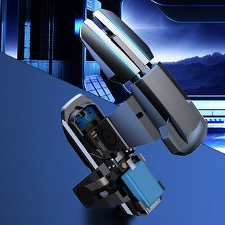 Fengfantrigger Gamepad Joystick For PUBG Mobile Controller Auto High Frequency Click Joypad Trigger Button, L1R1 Shooter for Android iO